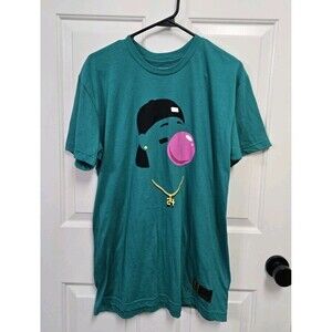 Ken Griffey Jr Baseballism T-Shirt Teal Bubble Gum The Kid #24 Mes’s Size L